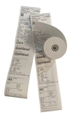 Imagen 6 de 8 de 10 Rollos Papel Rollo Térmico 80x70 Mm Tickets Recibo C/ Iva