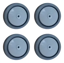 Comprar 4 Ruedas Para Changos De Supermercado 100mm Pvc Ruleman