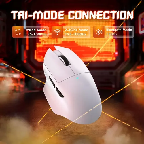 Mouse Gamer Inalámbrico Attack Shark V6 Con Base Carga | Cuotas sin interés