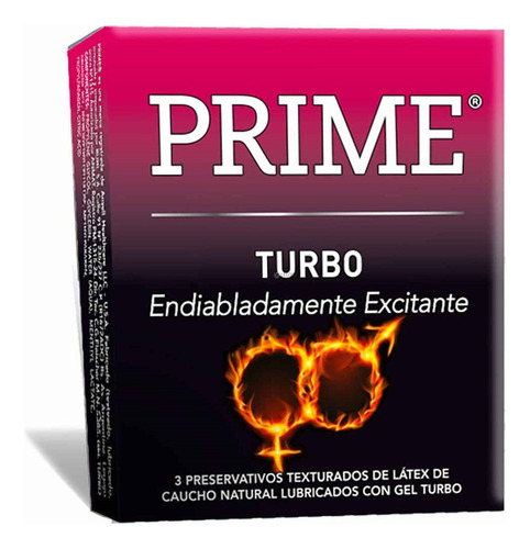 Preservativos Prime Turbo X 24 Cajitas. Envío Gratis