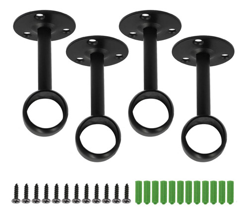 4 Soportes Para Barra De Cortina De Ducha De 1 Pulgada, Barr