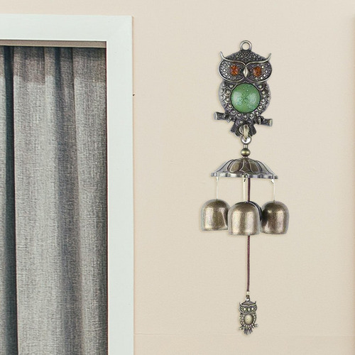 Owl Wind Chimes Retro Adornos Decoración Única Para