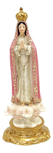Escultura Religiosa De Nuestra Señora De Fátima En Resina