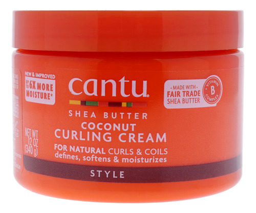Creme De Ondulação Cantu, Manteiga De Karité, Coco, 355 Ml,