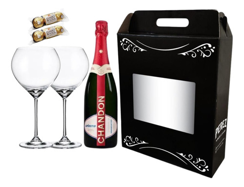 Kit Chandon Aperitif + 2 Copas + Chocolates - Pérez Tienda