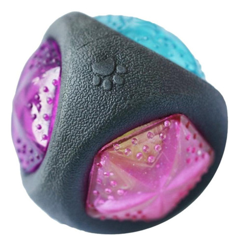 W 3 Perro Cachorro Led Luz Para Arriba Ball Playi Fun Chew