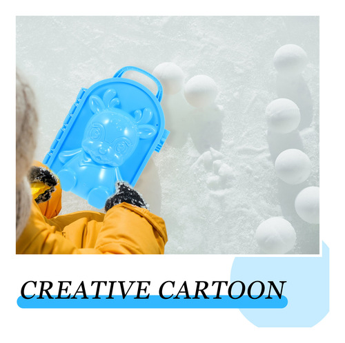 Molde De Nieve Snowball Fight, 2 Unidades