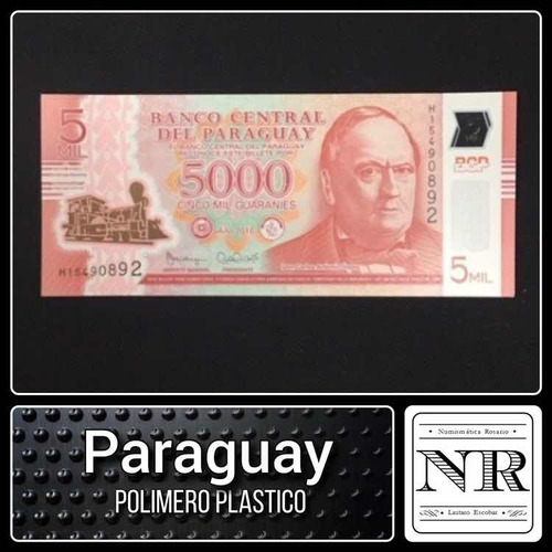 Paraguay - 5.000 Guaranies - Año 2016 - P # 234 - Plastico