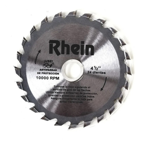 Sierra Circular Widia Disco Corte 4 1/2 24 Dientes Rhein