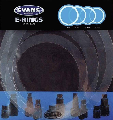 Evans Set De Dampers Er-standard E-rings Set 12 13 14 16