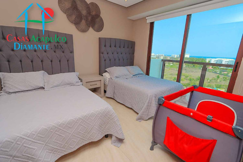 Cad La Isla Emerald C10. Terraza Grande Con Vista A Los Jardines Y Albercas