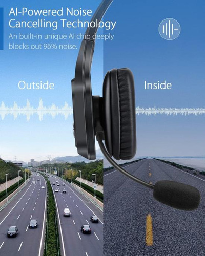 Homespot Jm100 Audífonos Bluetooth Para Camionero Con Canc