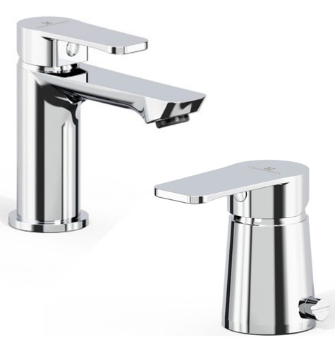 Griferia Combo Lavatorio/bidet C/transf Hidromet Small Cromo