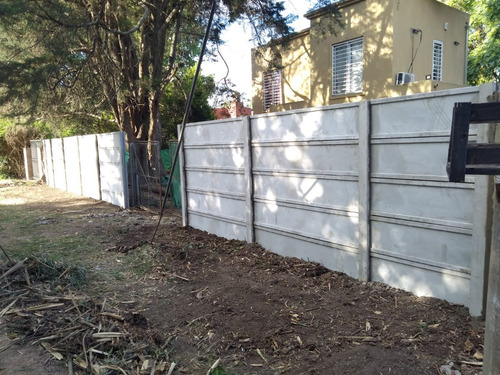 Cerco Premoldeado Liso Zona Oeste Gris