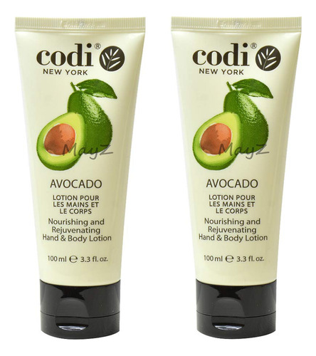 Codi Avocado - Loción Para Manos Y Cuerpo (3.4 Fl Oz, 2 Un.