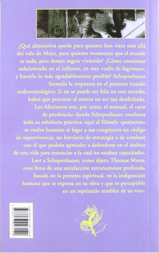 Aforismos Sobre El Arte De Saber Vivir, De Arthur Schopenhauer., Vol. 0. Editorial Valdemar, Tapa Blanda En Español, 2012