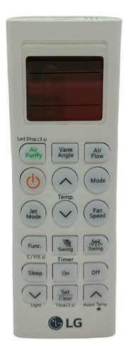 Controle Remoto Para Ar Condicionado Com Suporte LG