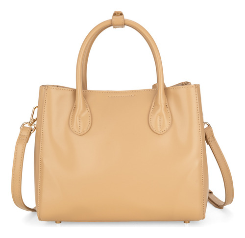 Bolsa Tote Cloe Taupali Chico Color Marrón Claro