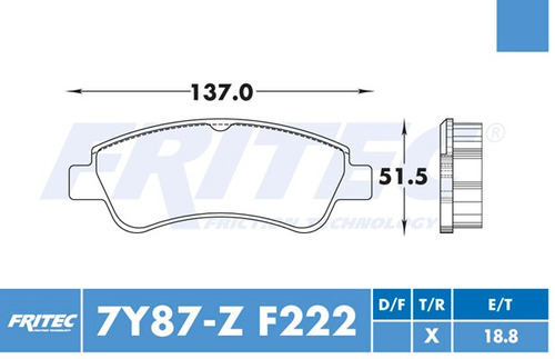 Balatas Trasero Peugeot Manager 2009 3l Ceramic Hd F222 Fmsi