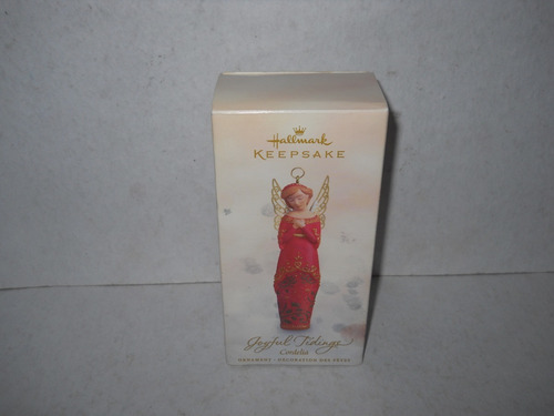 Ornamento Navideño Hallmark Angel Cordelia Joyful Tidings (Usado)