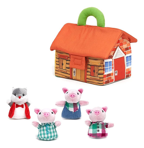 Cuddle Barn - Three Little Pigs Storytime Playset | Cuento D