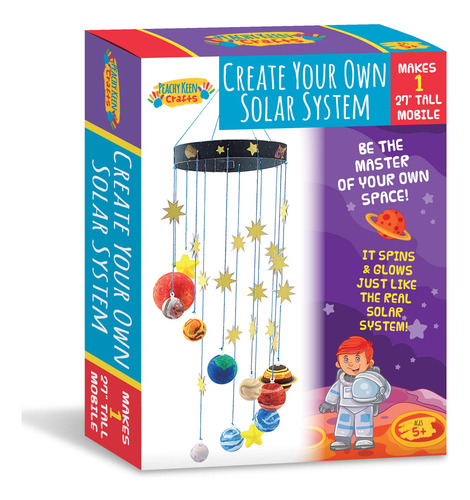 Kit De Sistema Solar 3d Colgante, 27 Con Planetas