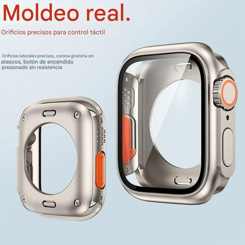 Case Cristal Templado Para Apple Watch Proteccion 360°