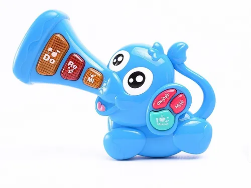 El Duende Azul Piano Elefante Musical Con Luces ELG 7195