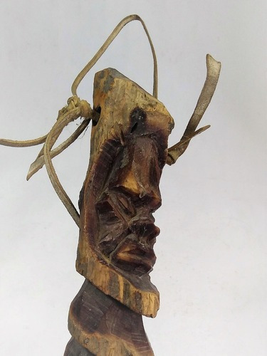 Imagem 5 de 6 de Antiga Espada Esculpida Em Madeira Tribo Africana 974 Rrdeco