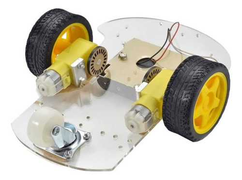 2 X Kit Chassi 2 Rodas 2wd Robô Projeto Para Arduino