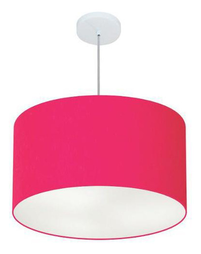 Lustre Pendente Cilíndrico Md-4101 60x30cm Pink Bivolt