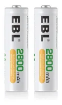 Comprar Pila Batería Aa 2800mah Recargable Pack 2 Ebl
