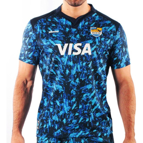 Camiseta De Rugby Selección Argentina Pumas Azul Niños