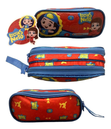 Imagem 10 de 10 de Mochila G Costas + Lancheira + Estojo - Luccas Neto Original
