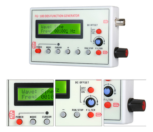 Módulo Contador De Frequência Gerador De Sinal Dds De 1 Hz