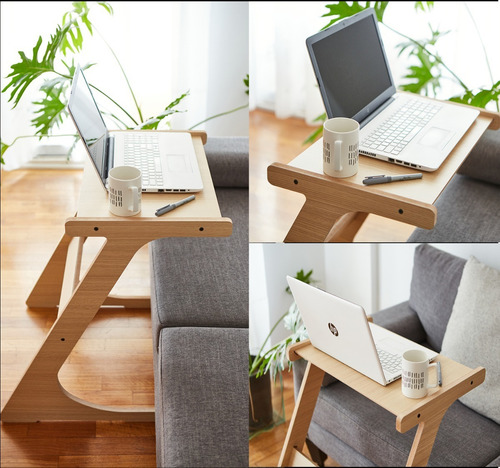 Imagen 4 de 9 de Mesa De Arrime Notebook Laptop Para Sillon Escritorio Nordic