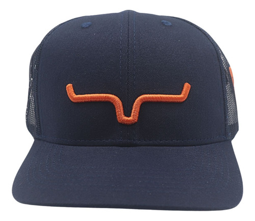 Boné Keep Ropipng Azul Marinho E Laranja