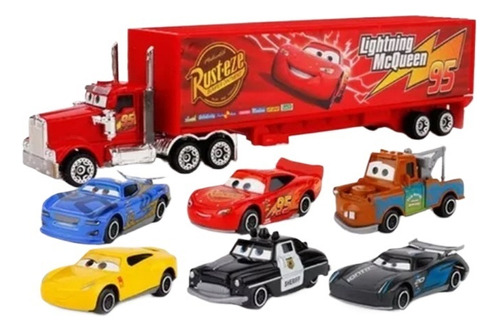 Kit 7 Cars - Película Cars 3 - Rayo Mcqueen