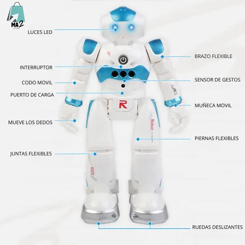 Robot Inteligente Control Remoto Interactivo Gestos Juguete