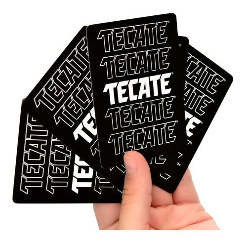 Baraja Tecate Americana Negro