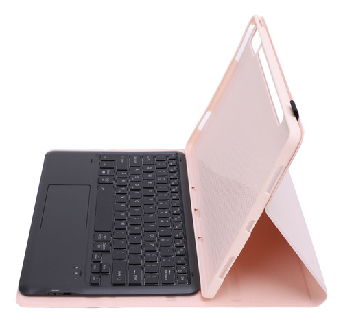 Capa De Teclado Rosa Para Tablet Trackpad, Porta-canetas, Fi