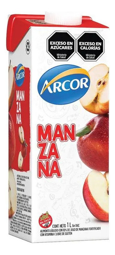 Jugo Arcor Manzana 1lt Pack 6 Unidades