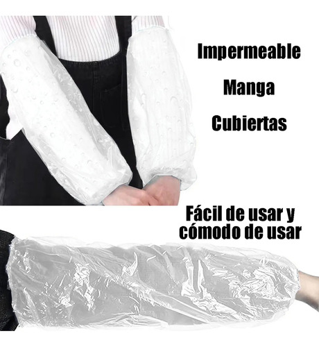 200 Fundas Protectoras De Plástico Ajustables Desechables