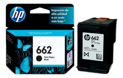 Cartucho Hewlett Packard 662negro