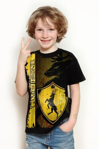 Camiseta Criança Frete Grátis Série Game Of Thrones
