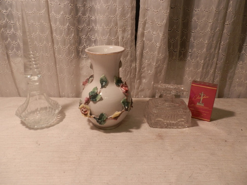 Perfumero Cristal 2 Y Florero