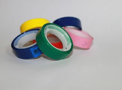 Imagem 4 de 4 de Fita Adesiva 12x10 Durex Colorido Pacote Com 10 Sortidos