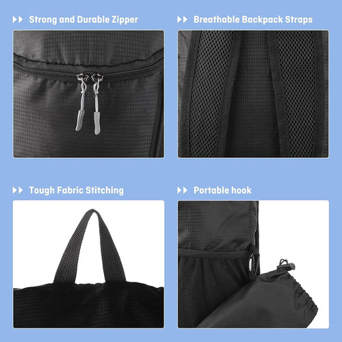 Fweaad Mochila De Senderismo, Resistente Al Agua, Ligera, Plegable