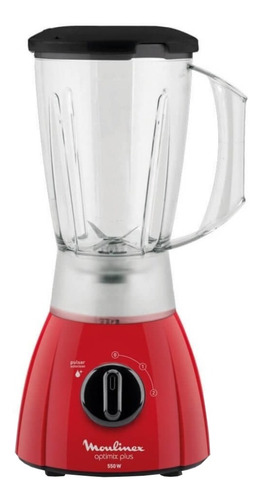 Licuadora Moulinex Optimix Plus Lm270558 550w Rojo 2lts 