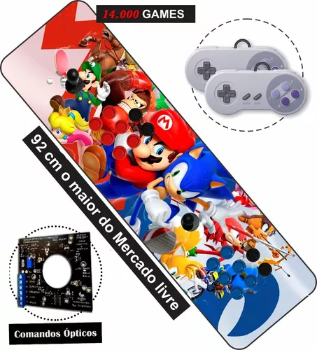 Kit Sonic jogo para PC duplo e vídeo game em forma de sonic - Escorrega o  Preço